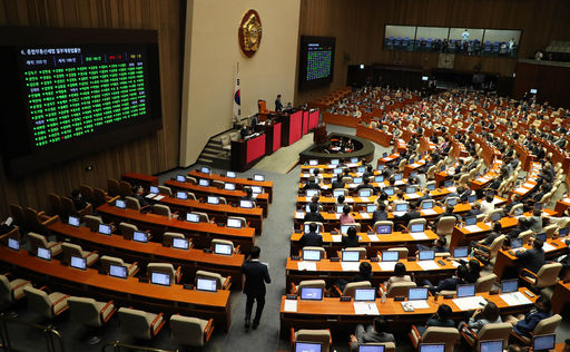 지난해 12월 2일 국회 본회의에서 '2020년 세법개정안'에 담긴 개정법률안이 의결되고 있다. (사진=뉴시스) 