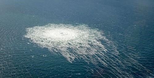 북유럽 발트해의 한 해저 가스관에서 가스가 유출되고 있다.(사진=연합뉴스)